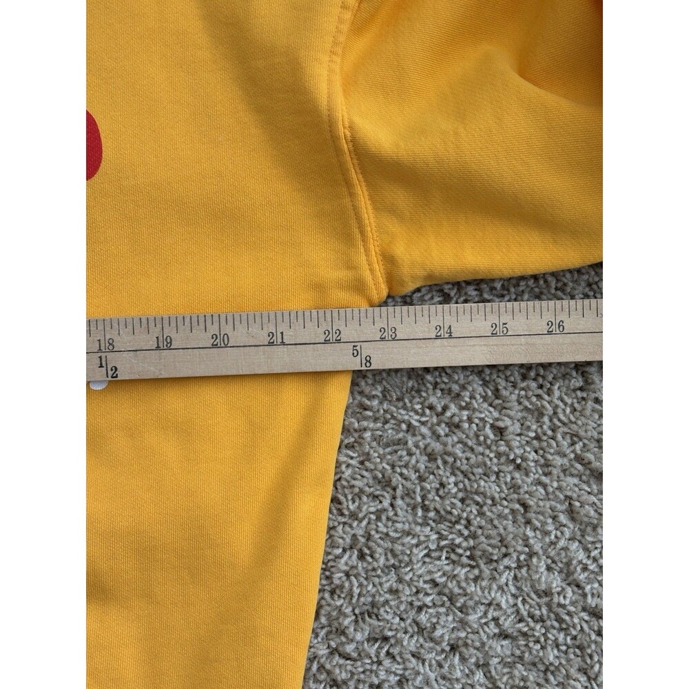 Zara Sweatshirt Studio Mess What Wow Pop Art Evil Eye Men's Small Yellow - Picture 7 of 14